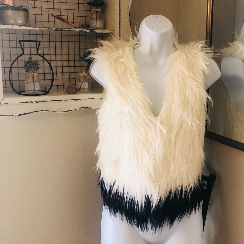 Ombré Faux Fur Vest
